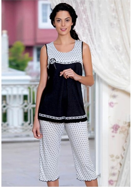 Kadın Altı Puanlı Yazlık Pijama 21549