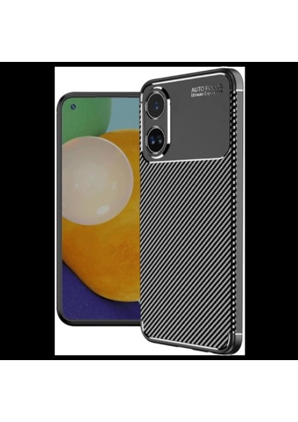 Oppo A60 Kılıf Auto Focus Karbon Kapak