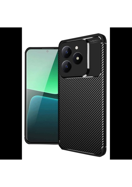 Realme C61 Kılıf Auto Focus Karbon Kapak