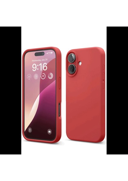 iPhone 16 Kılıf Nano Içi Kadife Silikon