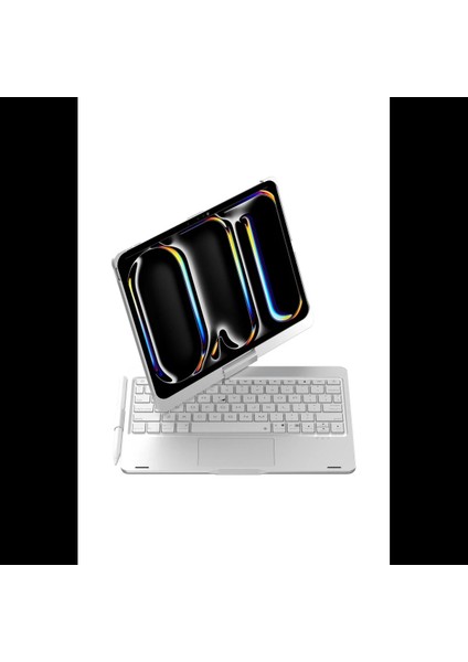 iPad Pro 11 (2024) F11 Ats Kılıf Magic Dönen Klavyeli Tablet Kılıf indirimleri