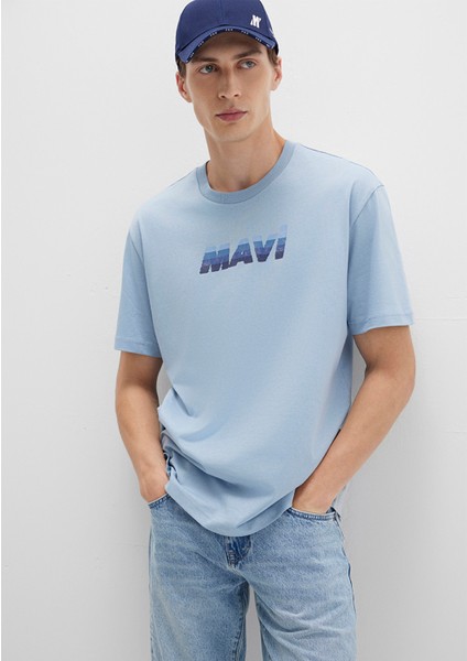 Mavi Baskılı Mavi Tişört 0612904-80796