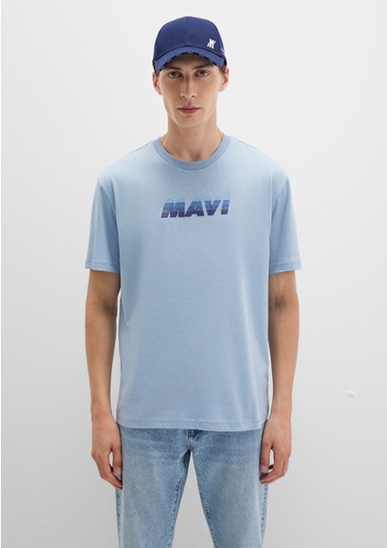 Mavi Baskılı Mavi Tişört 0612904-80796