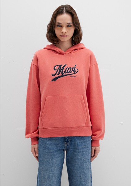 Mavi Logo Baskılı Pembe Sweatshirt 1S10420-71076