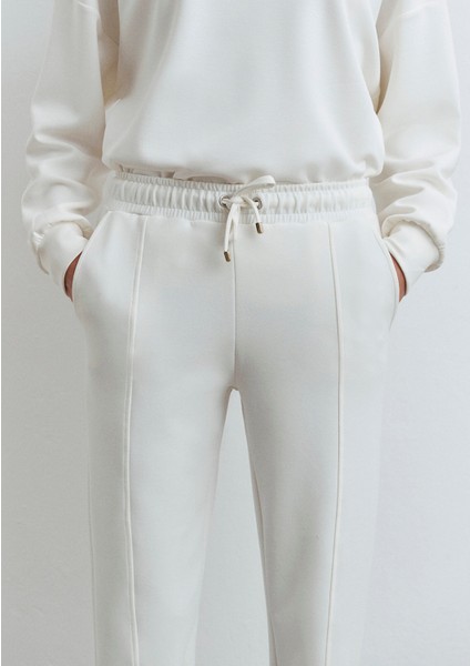 Lux Touch Beyaz Eşofman Altı 1011076-70057