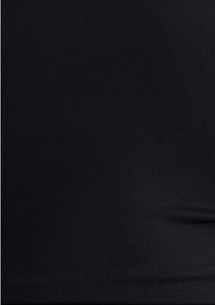 Kare Yaka Siyah Poliamid Atlet 1613498-900