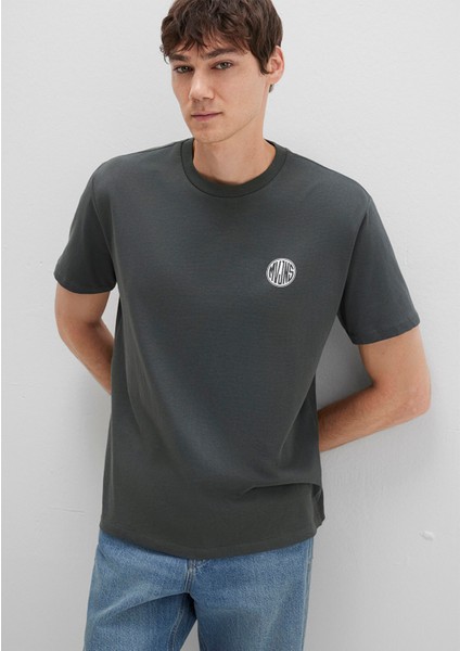 Mavi Logo Baskılı Yeşil Tişört 0613014-71598