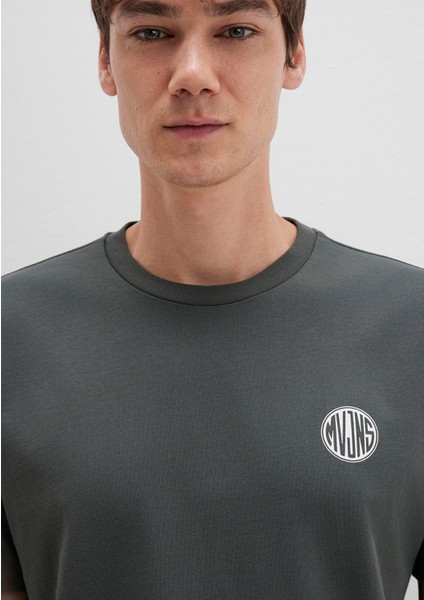 Mavi Logo Baskılı Yeşil Tişört 0613014-71598