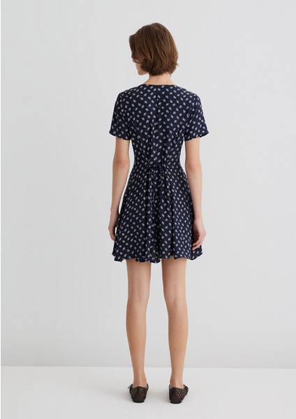 Lacivert Elbise 1310760-91069