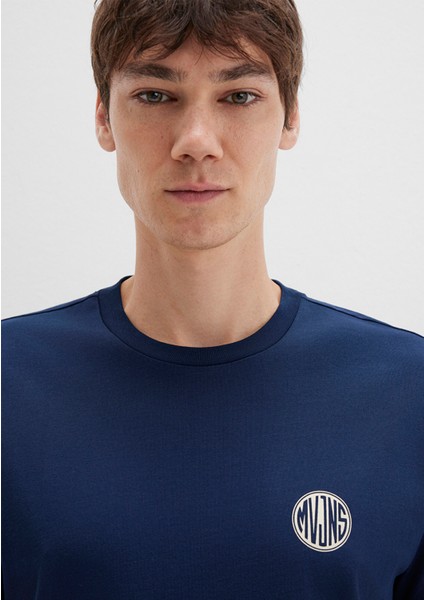 Mavi Logo Baskılı Lacivert Tişört 0613014-70497