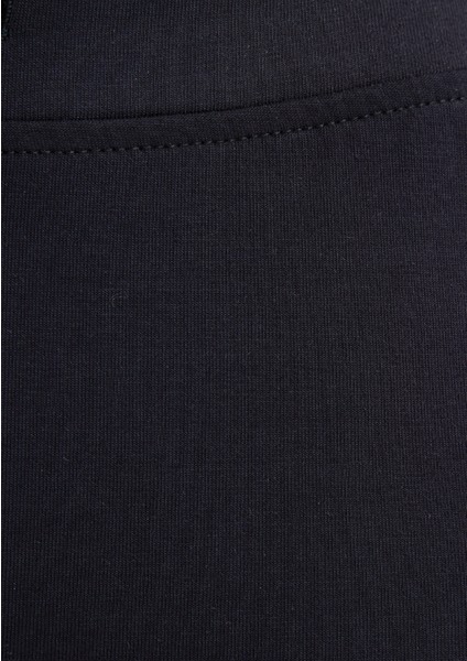 Ispanyol Paça Siyah Interlok Eşofman Altı 1011077-900