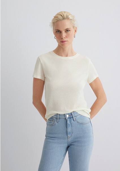 Ekru Tişört 1613573-80194
