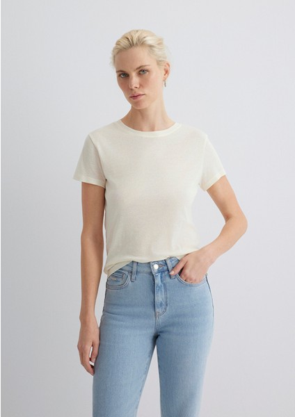 Ekru Tişört 1613573-80194