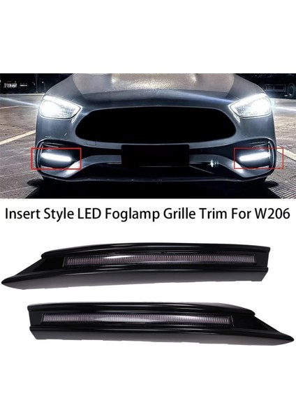 Araba LED Gündüz Çalışma Işığı Mercedes Benz C Sınıfı W206 2021-2023 Drl (Yurt Dışından) modelleri