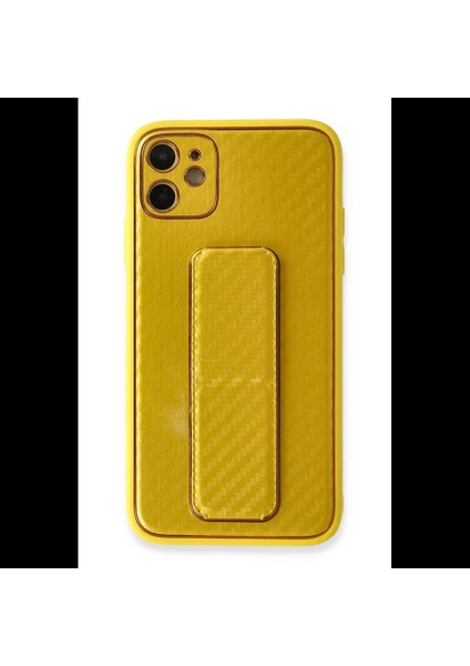 iPhone 12 Kılıf Coco Karbon Standlı Kapak