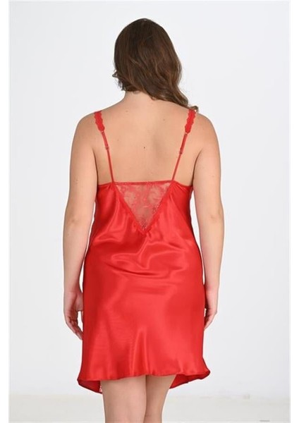 Arias Closet Büyük Beden Kırmızı Gecelik 2102 modelleri