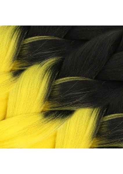 Afrika Örgülük Sentetik Ombreli Saç 100 Gr. - Siyah / Sarı fiyatları