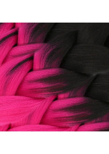 Afrika Örgülük Sentetik Ombreli Saç 100 Gr. - Siyah / Fuşya fiyatları