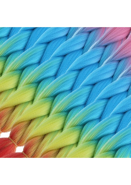 Afrika Örgülük Ombreli Sentetik Saç 100 Gr. - Pembe / Açık Mavi / Sarı / Kırmızı fiyatları