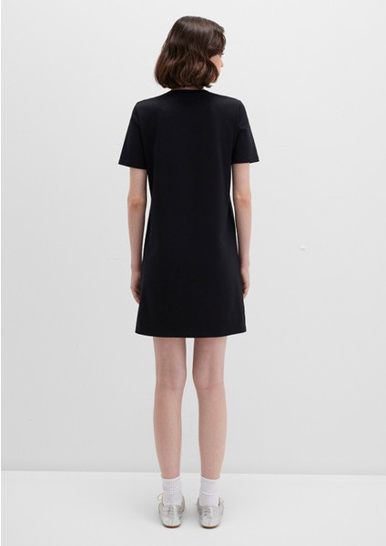 Siyah Mini Elbise 1310773-900