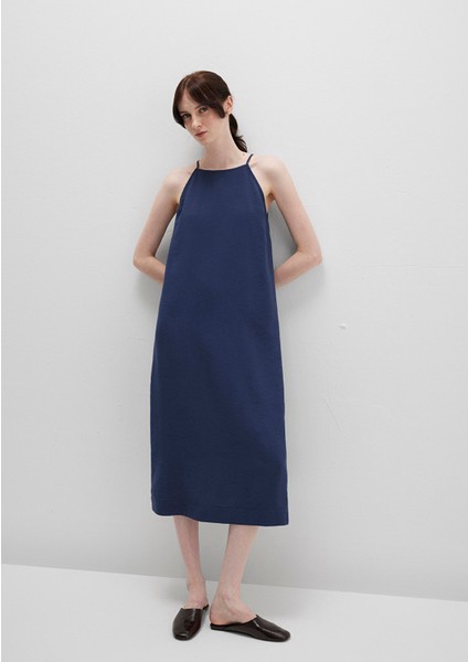 Askılı Lacivert Elbise 1310770-70487