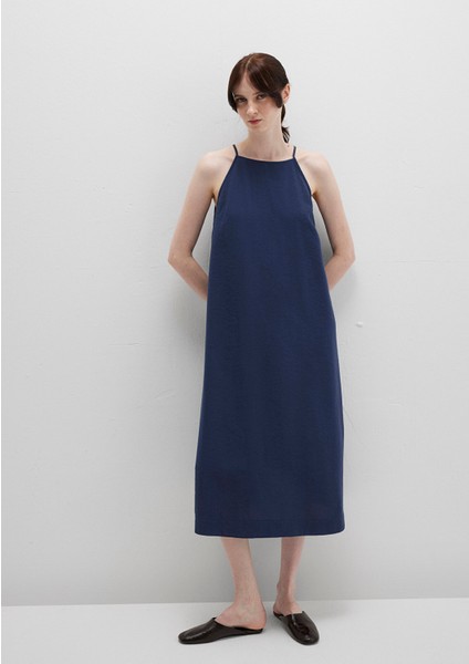 Askılı Lacivert Elbise 1310770-70487