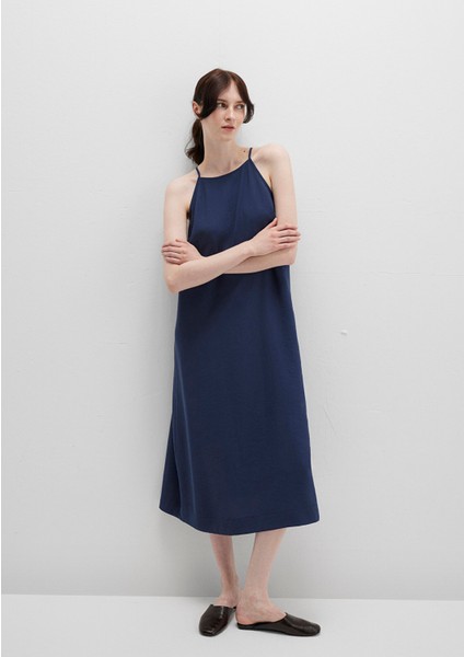 Askılı Lacivert Elbise 1310770-70487