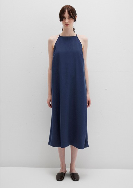 Askılı Lacivert Elbise 1310770-70487