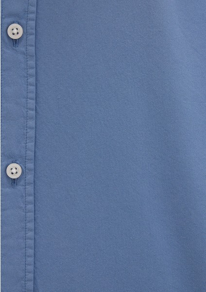 Tencel Tm Liyosel Karışımlı Mavi Gömlek 0211805-83767