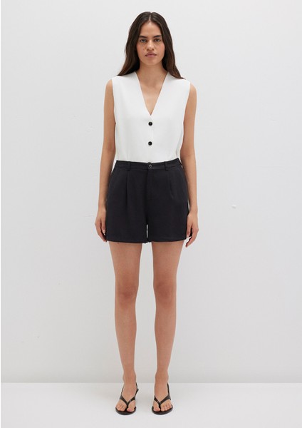 Tencel TM Liyosel Siyah Şort 1410195-900