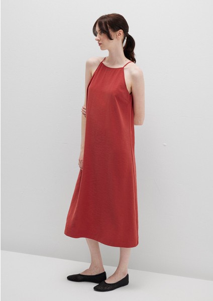 Askılı Kırmızı Elbise 1310770-70450