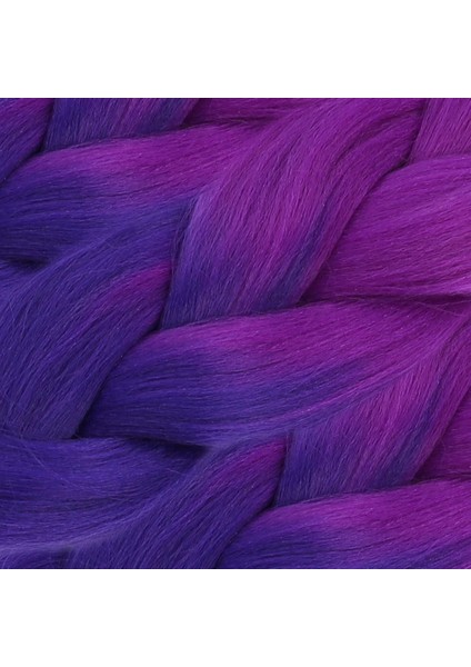 Afrika Örgülük Sentetik Ombreli Saç 100 Gr. - Açık Mor / Koyu Mor fiyatları