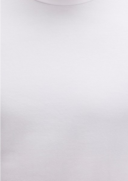 Stretch Beyaz Basic Tişört 061747-620