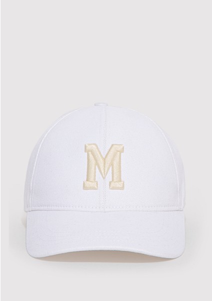 M Logo Nakışlı Beyaz Şapka 1912255-20454