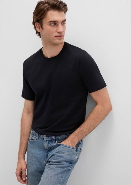Stretch Siyah Basic Tişört 061747-900