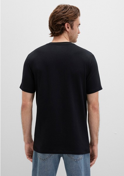 Stretch Siyah Basic Tişört 061747-900