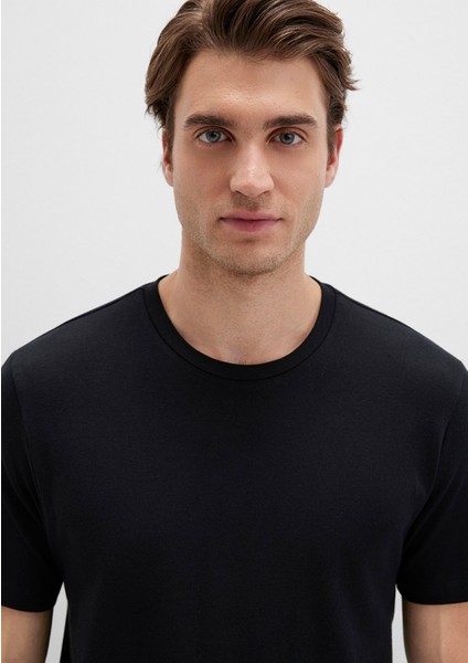 Stretch Siyah Basic Tişört 061747-900