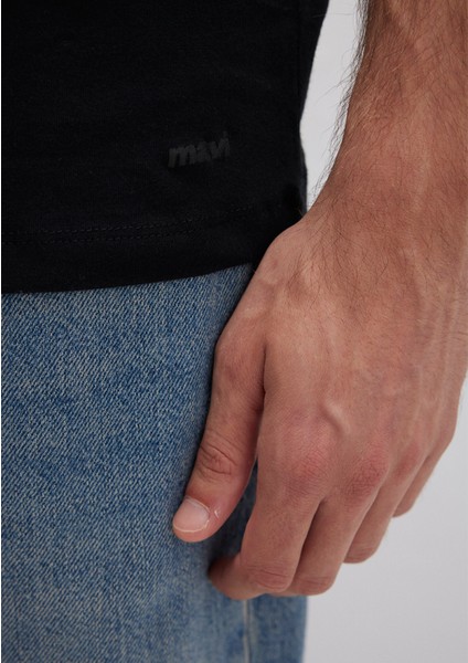 Stretch Siyah Basic Tişört 061747-900