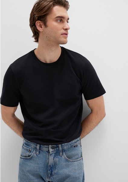 Stretch Siyah Basic Tişört 061747-900