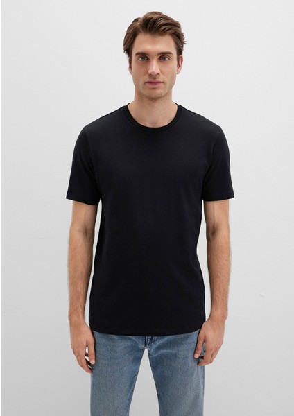 Stretch Siyah Basic Tişört 061747-900
