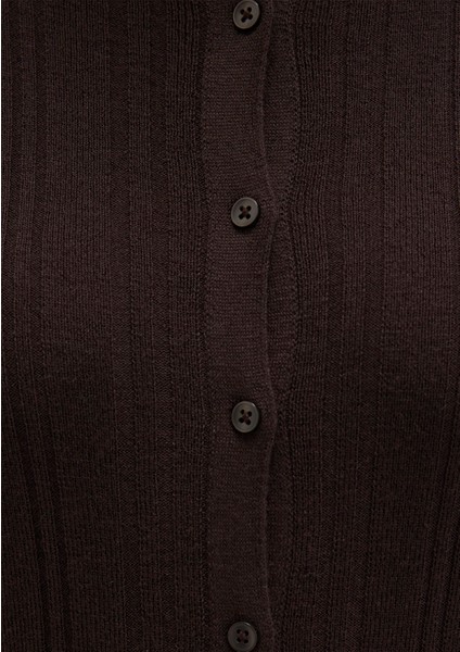 Yün Karışımlı Kahverengi Triko Polo 1710838-90704