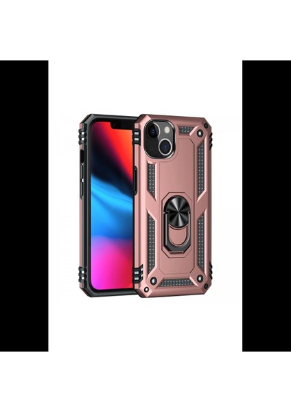 iPhone 14 Plus Kılıf Sofya Yüzüklü Silikon Kapak