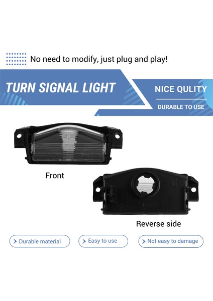 2 Pcs Araç Plaka Lambası Mazda Için Işık Kabuk Kapağı 2 3 M2 M3 2011-2013 BP4K-51-274 BBM4-51-274 BS1E-51-274 (Yurt Dışından)