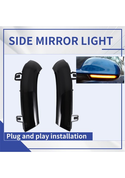 Dinamik Blinker Turn Sinyal LED Ayna Işık Göstergesi Golf 5 -Gtı Plus Mk5 Jetta Passat B6 B6 B5.5 Varyant Eos Sharan (Yurt Dışından) indirimleri