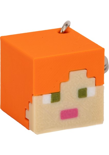 Minecraft 4’lü Mini Figür Anahtarlık Seti – Creeper, Steve, Alex, Pig Karakterleri