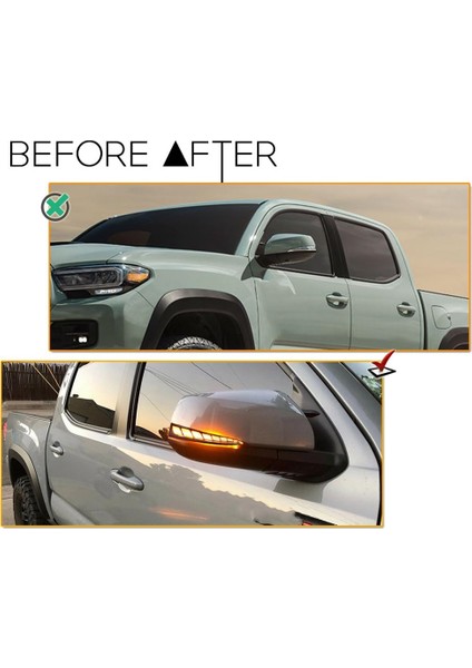 LED Yan Aynalar Toyota Tacoma Rav4 XA50 Highlander XU70 Aksesuarları Için Sıralı Dinamik Dönüş Sinyal Işıkları (Yurt Dışından) fırsatları