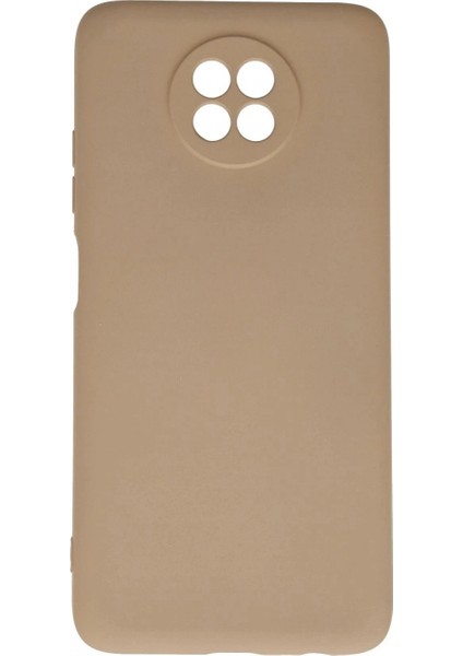 Xiaomi Redmi Note 9 5g Kılıf Nano Içi Kadife Silikon - Bej