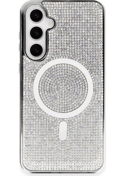 Samsung Galaxy S23 Kılıf Diamond Magsafe Kapak - Rainbow