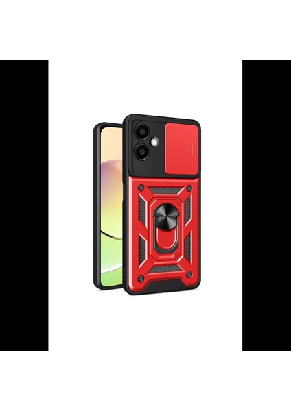 Samsung Galaxy A06 Kılıf Pars Lens Yüzüklü Silikon