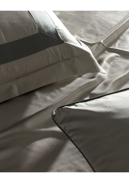 Samoa King Size Bambu Saten Nevresim Takımı - Haki